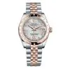 Rolex Ladies Watch Datejust 31mm Steel and Gold Pink Gold 24 Dia Bezel Jubilee Bracelet