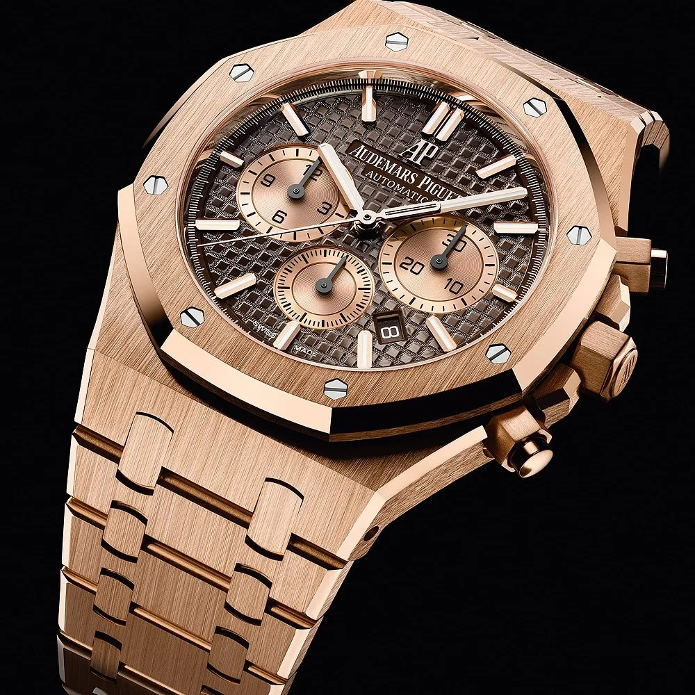 Audemars Piguet 26331OR.OO.1220OR.02 Royal Oak Rose Gold Brown Dial Watch 5 audemars piguet watch