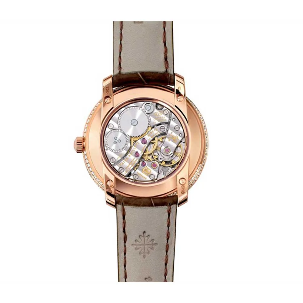 Patek Philippe Complications Mother of Pearl Dial Taupe Leather Ladies Watch 4968R-001 4 Patek Philippe Complications Mother of Pearl Dial Taupe Leather Ladies Watch