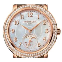 Patek Philippe Complications Mother of Pearl Dial Taupe Leather Ladies Watch 4968R-001 11 Patek Philippe Complications Mother of Pearl Dial Taupe Leather Ladies Watch