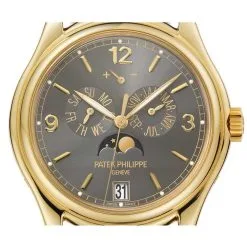 Patek Philippe Complications Grey Dial 18kt Yellow Gold Mens Watch