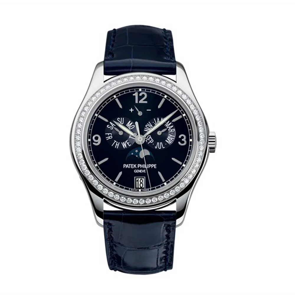 Patek Philippe Complications Annual Calendar Blue Dial 18kt White Gold Diamond Blue Leather Mens Watch 5147G-001 3 Patek Philippe Complications 5147G-001