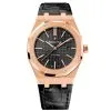 Audemars Piguet Royal Oak Self Winding Black Dial 41mm Pink Gold Leather Strap Watch 15400OR.OO.D002CR.01 1 Audemars Piguet Royal Oak Self Winding Black Dial 41mm Pink Gold Leather Strap Watch