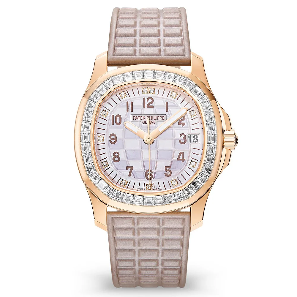 Patek PhilIppe Aquanaut Luce 18kt Rose Gold Diamond Case Ladies Watch 5072R/001
