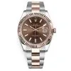 Rolex Datejust 126331 Chocolate Index Oyster 41mm Steel and Everose Gold Mens Watch 2 Rolex Datejust 126331 Chocolate Index Oyster