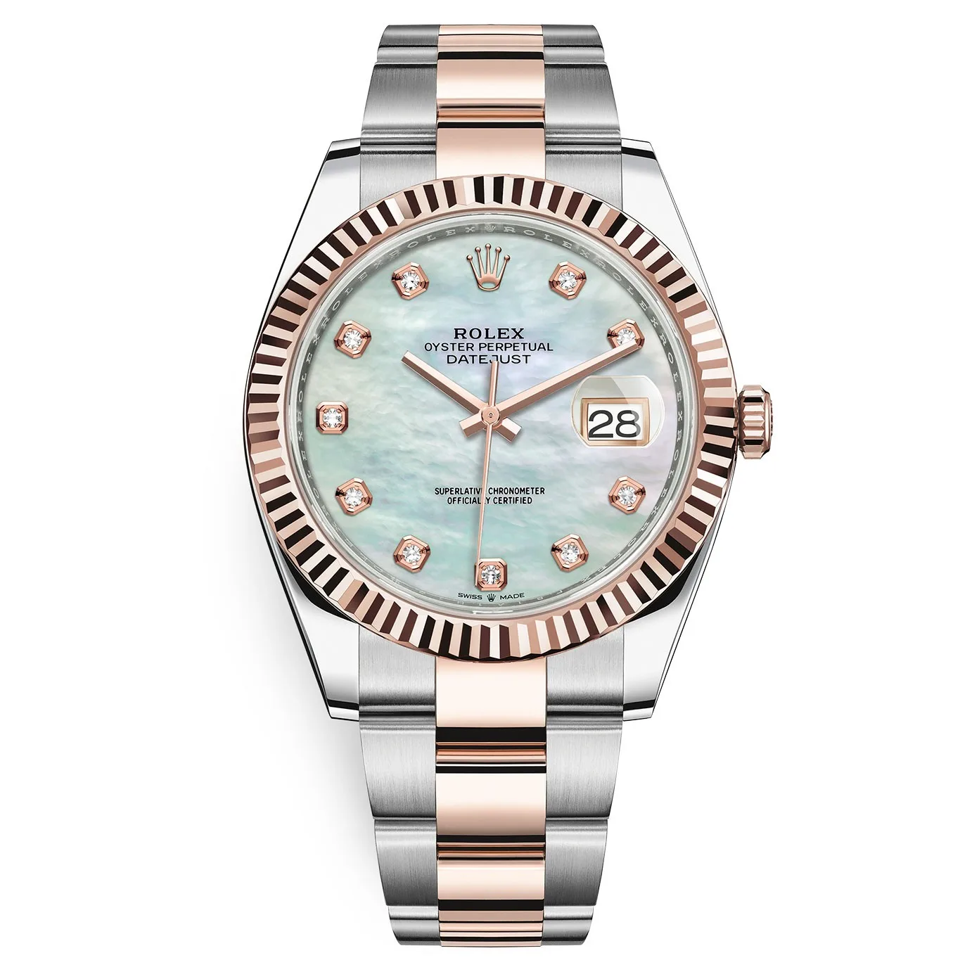Rolex Datejust 126331 MOP Diamond Oyster 41mm Steel and Everose Gold Mens Watch 3 Rolex Datejust 126331 MOP Diamond
