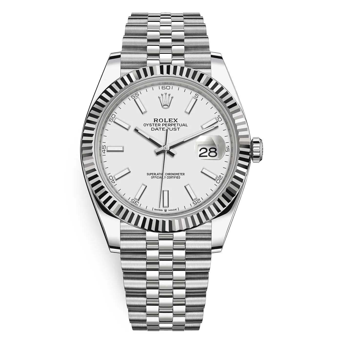 Rolex Datejust 126334 White Index Jubilee 41mm Stainless Steel Mens Watch 3 Rolex Datejust 126334 White Index