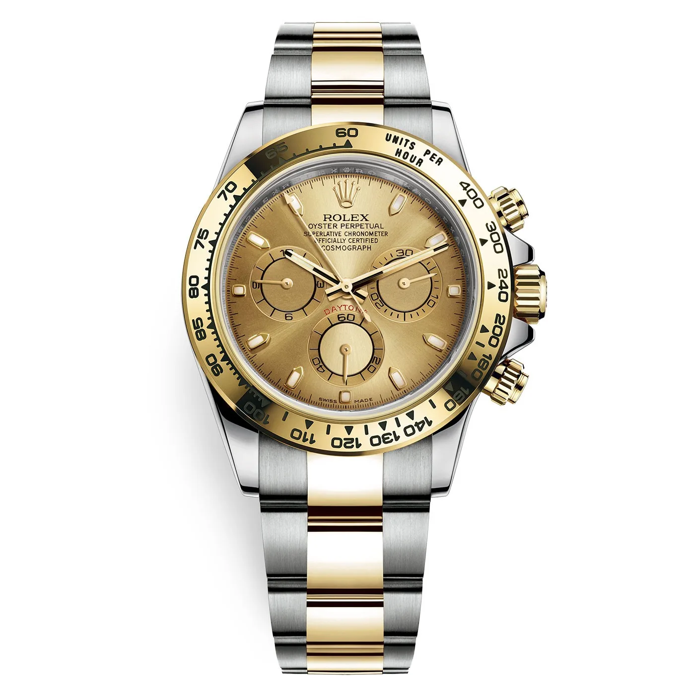Rolex Cosmograph Daytona 116503 Champagne Index Oyster Steel and Gold Mens Watch 3 Rolex Cosmograph Daytona 116503 Champagne Index