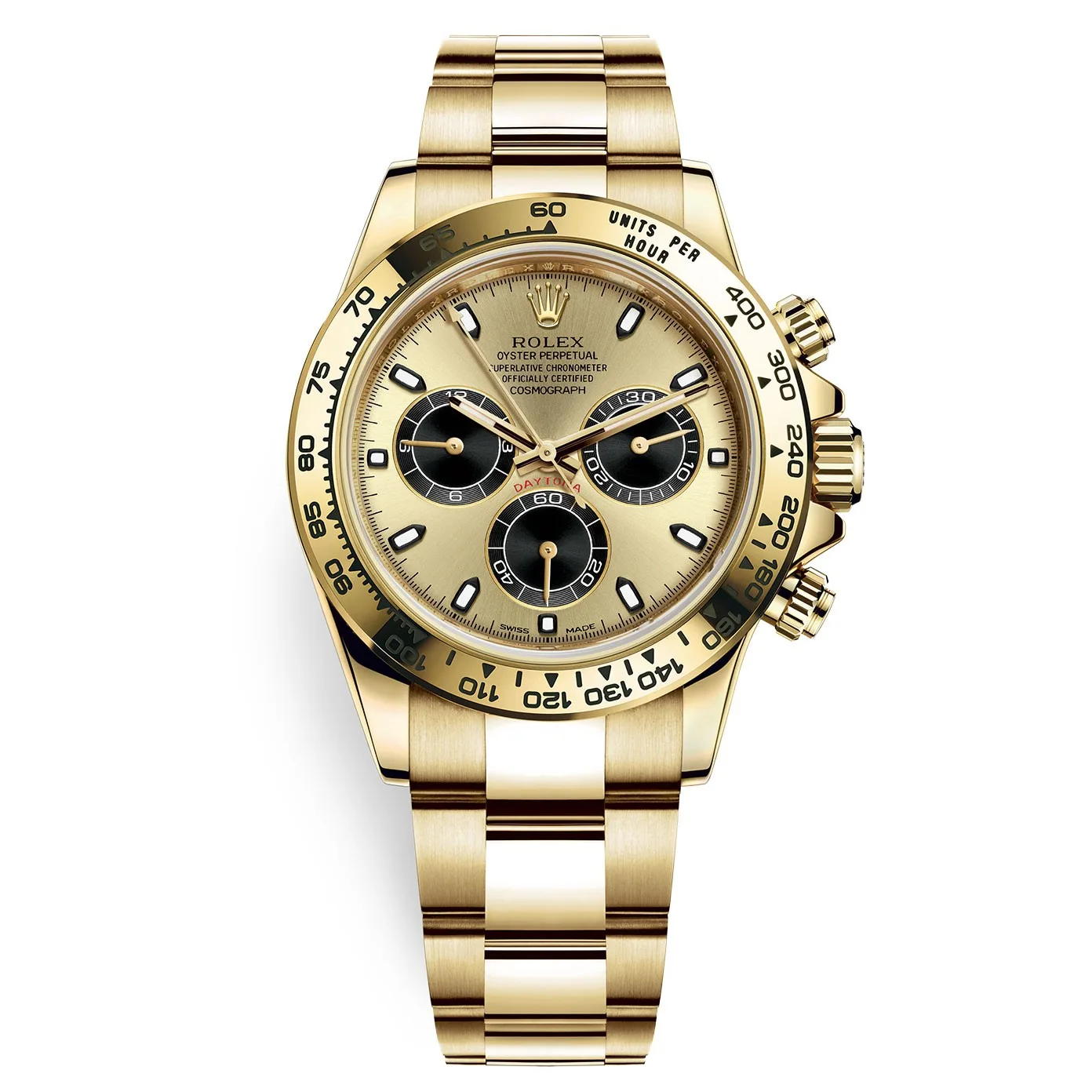 Rolex Cosmograph Daytona 116508 Champagne Black Index Oyster Yellow Gold Mens Watch 3 Rolex Cosmograph Daytona 116508 Champagne Black Index Oyster Yellow Gold Mens Watch