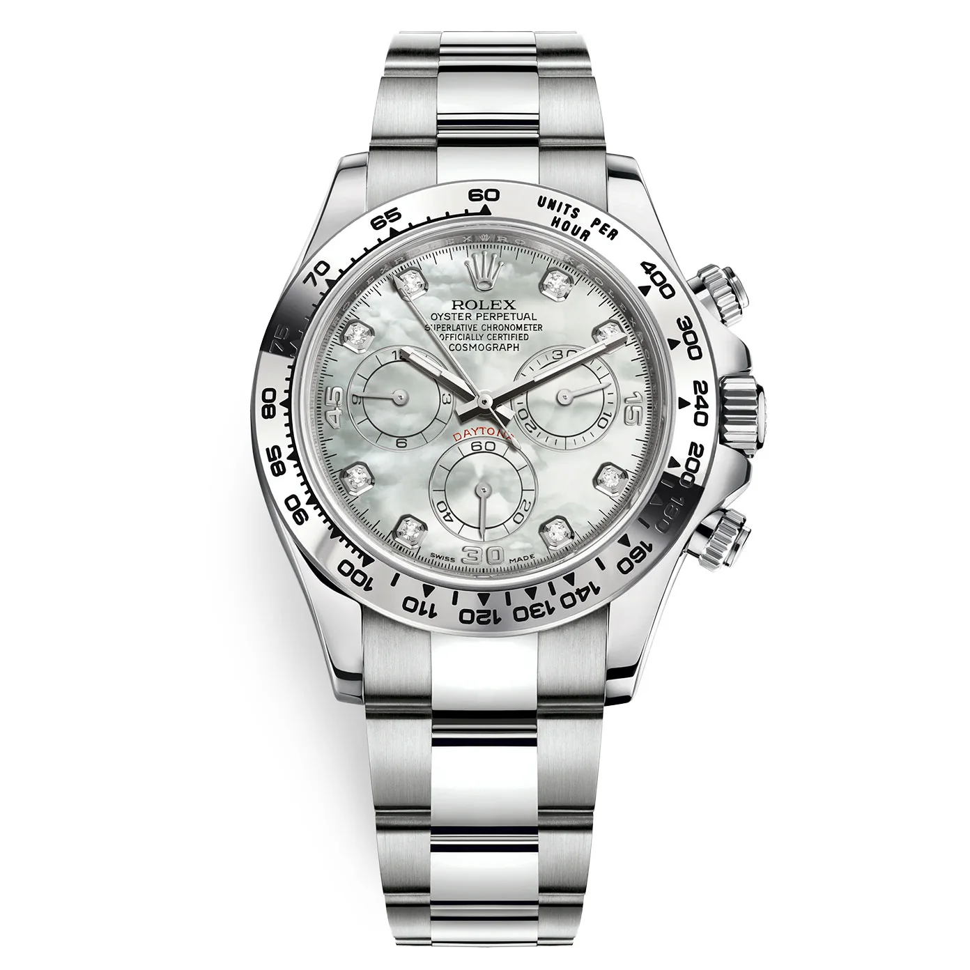 Rolex Cosmograph Daytona 116509 White MOP Diamond Oyster White Gold Mens Watch 3 Rolex Cosmograph Daytona 116509 White MOP