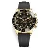 Rolex Cosmograph Daytona 116518LN Black Diamond Dial Oysterflex Yellow Gold Mens Watch 2 Rolex Cosmograph Daytona 116518LN Black Diamond