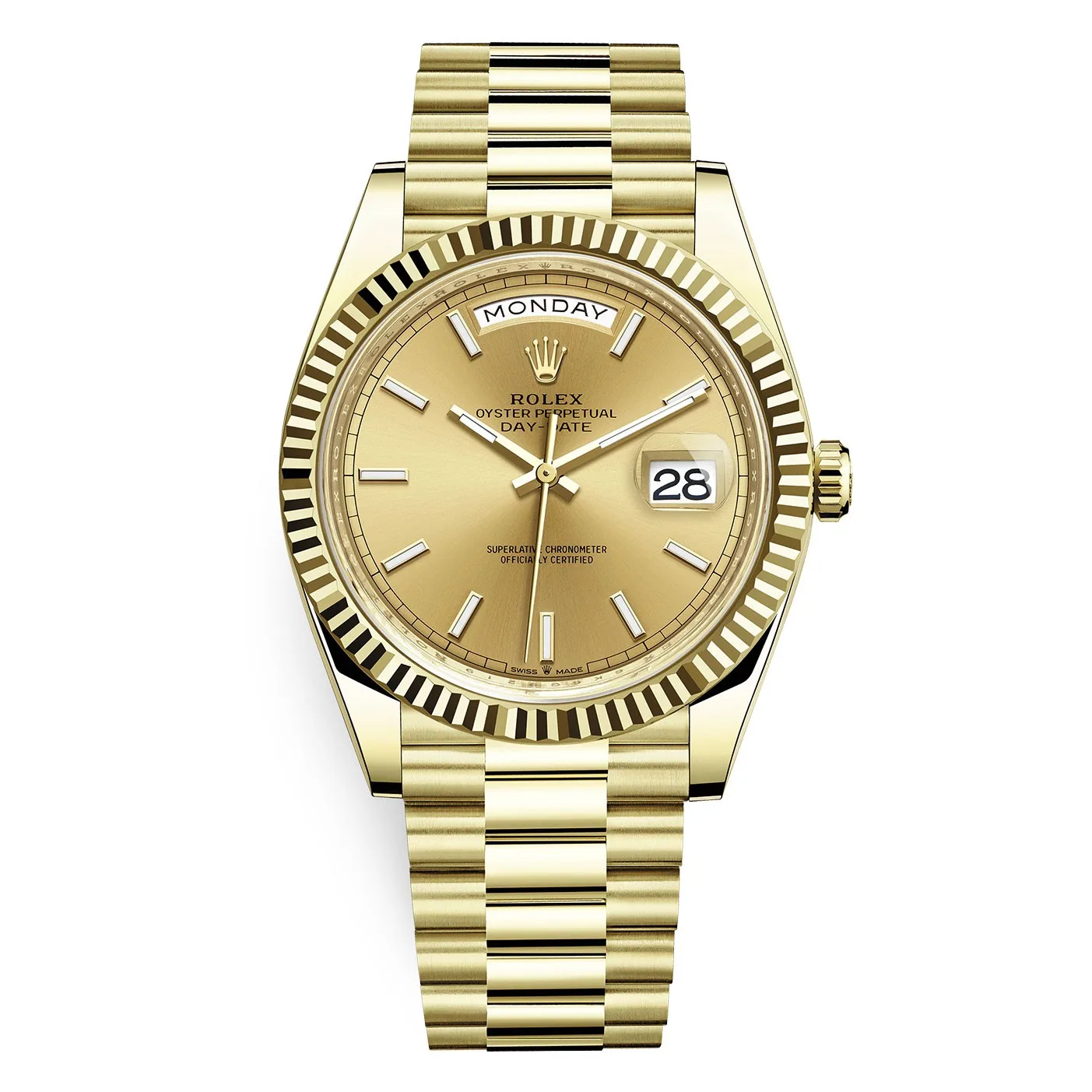 Rolex Day-Date 228238 Champagne Index 40mm Yellow Gold Mens Watch 3 Rolex Day-Date 228238 Champagne Index 40mm Yellow Gold Mens Watch