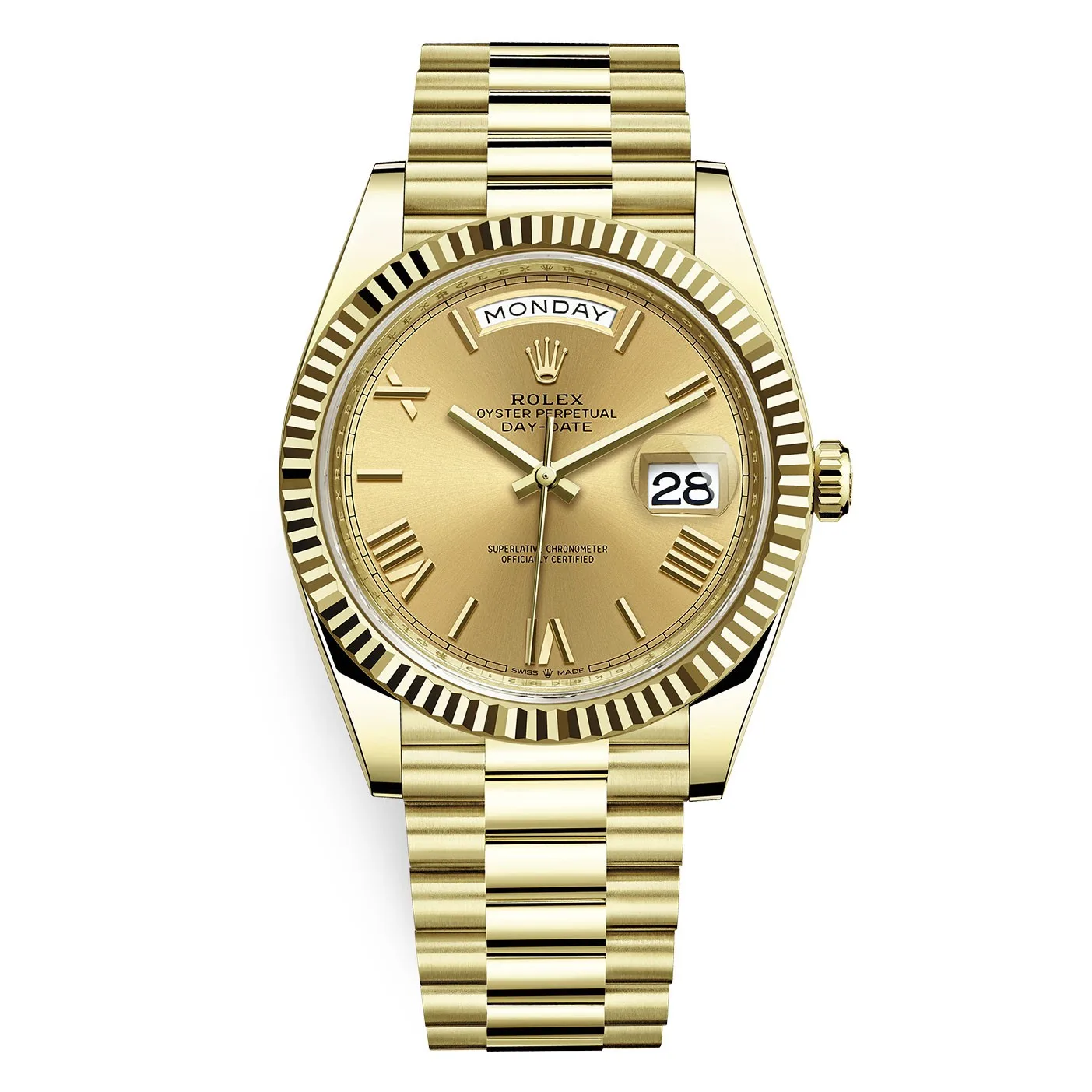 Rolex Day-Date 228238 Champagne Roman 40mm Yellow Gold Mens Watch 3 Rolex Day-Date 228238 Champagne Roman 40mm Yellow Gold Mens Watch