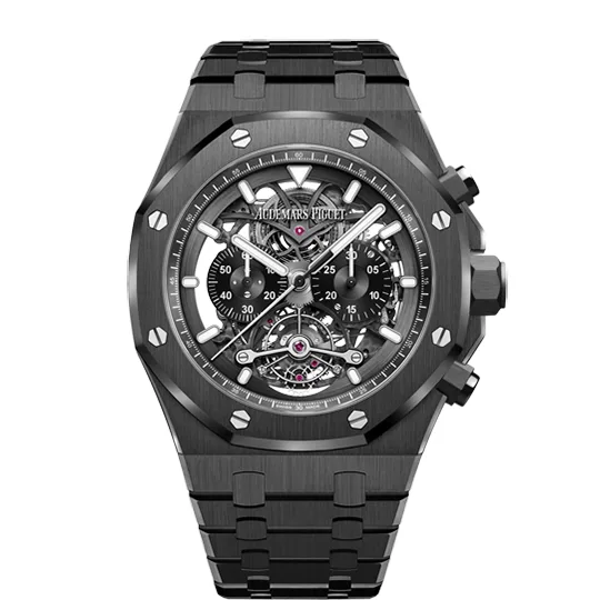 AUDEMARS PIGUET ROYAL OAK TOURBILLON CHRONOGRAPH OPENWORKED 26343CE.OO.1247CE.01 3 AUDEMARS PIGUET ROYAL OAK TOURBILLON CHRONOGRAPH OPENWORKED