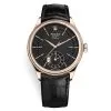 Rolex Cellini 50525 Black Dial Leather Strap Dual Time 39mm Mens Watch 1 Rolex Cellini 50525 Black Dial