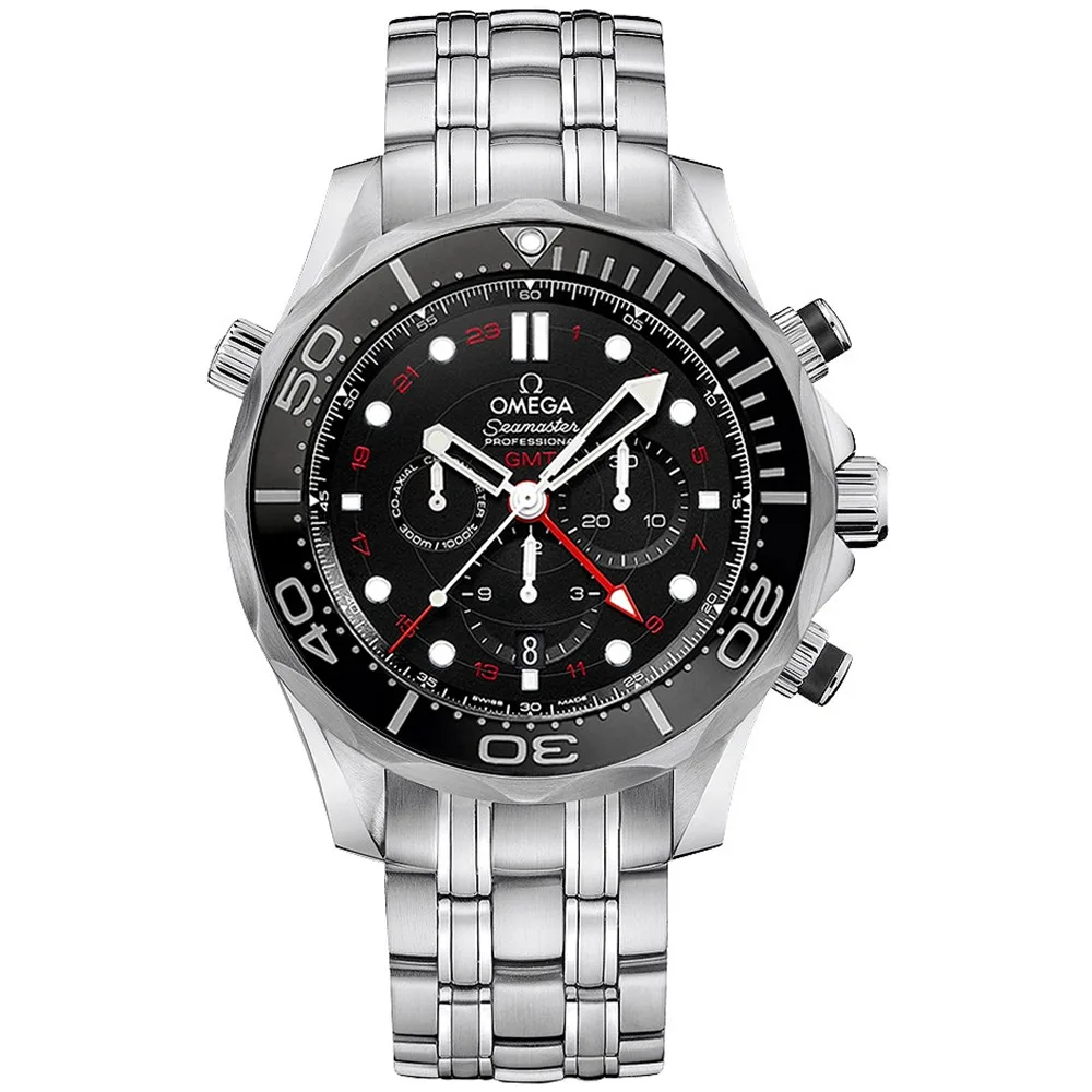 Omega Seamaster Diver 300m Co-Axial GMT Chronograph Watch 212.30.44.52.01.001 3 Omega Seamaster Diver 300m Co-Axial GMT Chronograph Watch