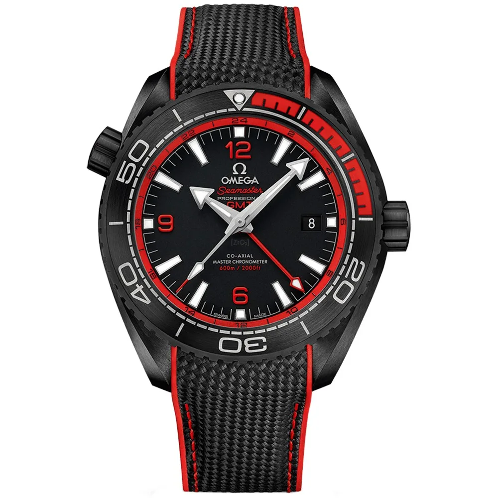 Ocean 600m Co-Axial Master Chronometer GMT Watch 215.92.46.22.01.003 DEEP BLACK Omega Planet 3 Ocean 600m Co-Axial Master Chronometer GMT Watch