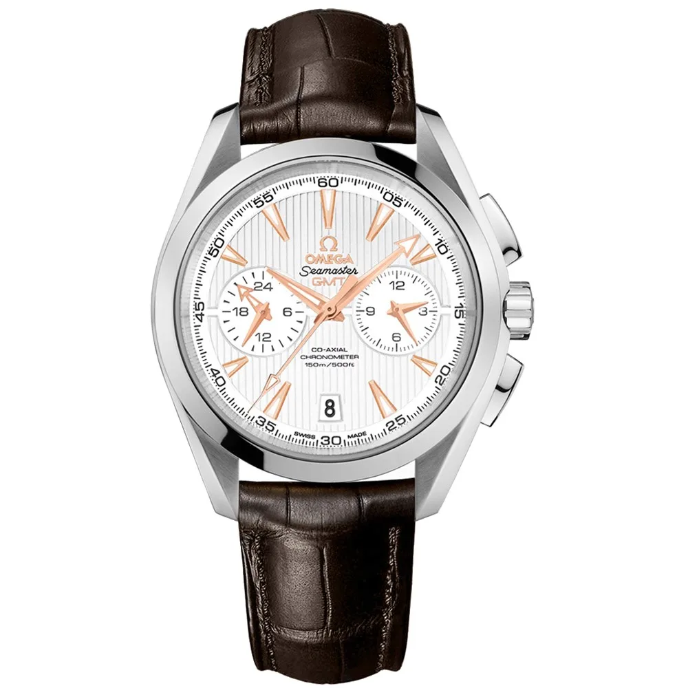 Omega Aqua Terra 150m Co-Axial GMT Chronograph Watch 231.13.43.52.02.001 3 Omega Aqua Terra 150m Co-Axial GMT Chronograph Watch