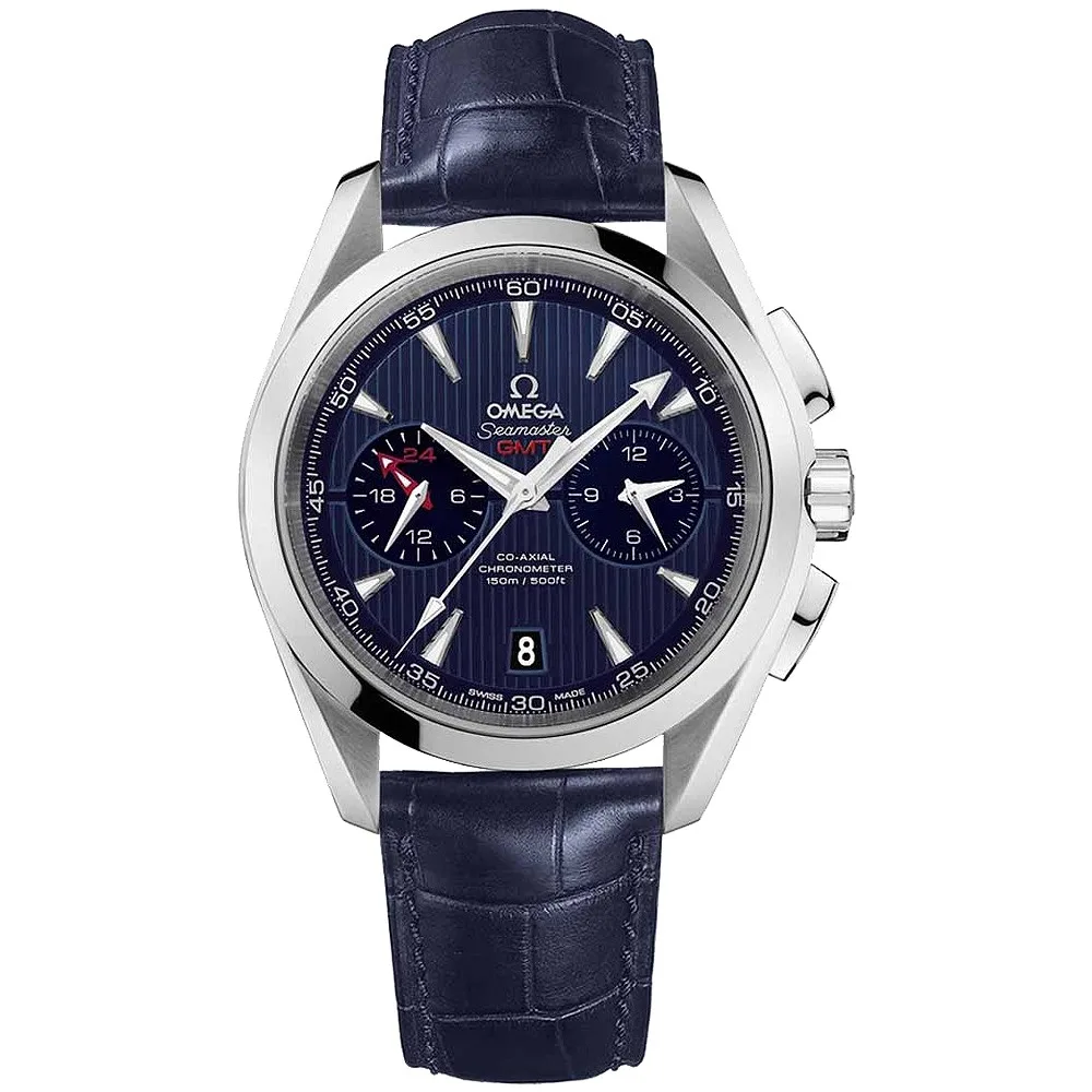 Omega Aqua Terra 150m Co-Axial GMT Chronograph Watch 231.13.43.52.03.001 3 Omega Aqua Terra 150m Co-Axial GMT Chronograph Watch
