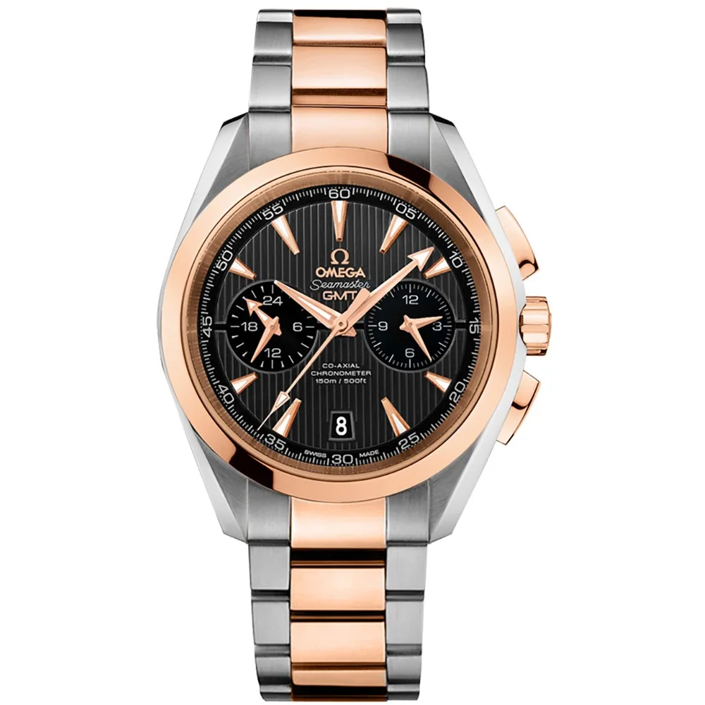 Omega Aqua Terra 150m Co-Axial GMT Chronograph Watch 231.20.43.52.06.001 3 Omega Aqua Terra 150m Co-Axial GMT Chronograph Watch