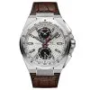 IWC Ingenieur Silver Dial Leather Strap Automatic Chrono Watch