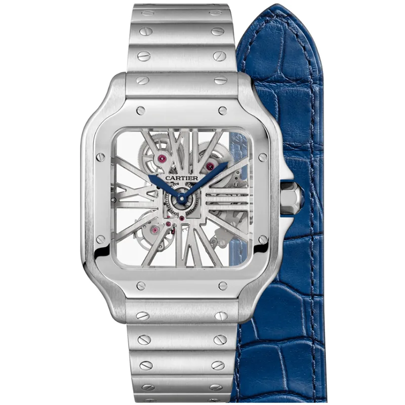 Cartier WHSA0015 Santos de Cartier Large Skeleton 3 Cartier WHSA0015