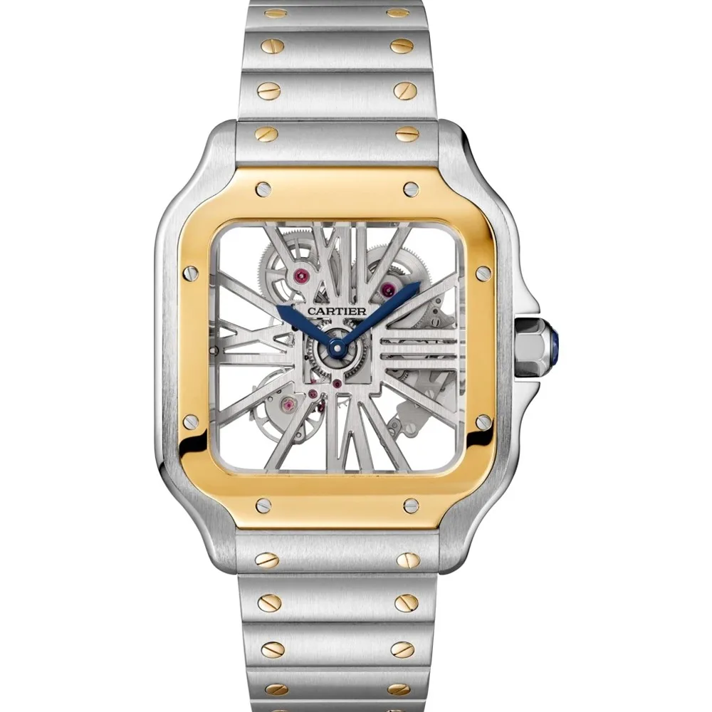 Cartier Skeleton Horloge Santos LM WHSA0019 3 Cartier Skeleton Horloge Santos LM WHSA0019