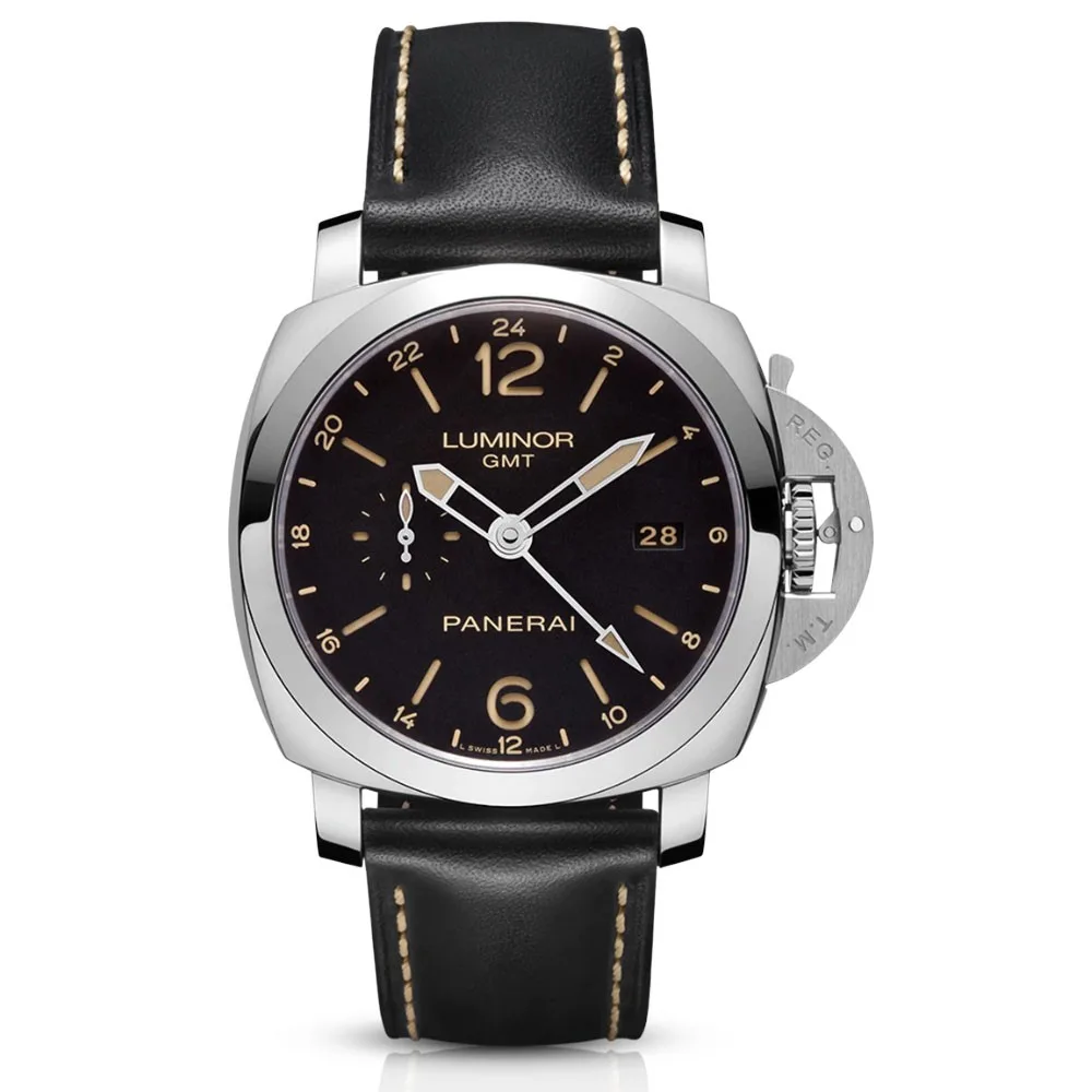 Panerai PAM00531 Luminor GMT Black Leather Watch 3 Panerai PAM00531 Luminor
