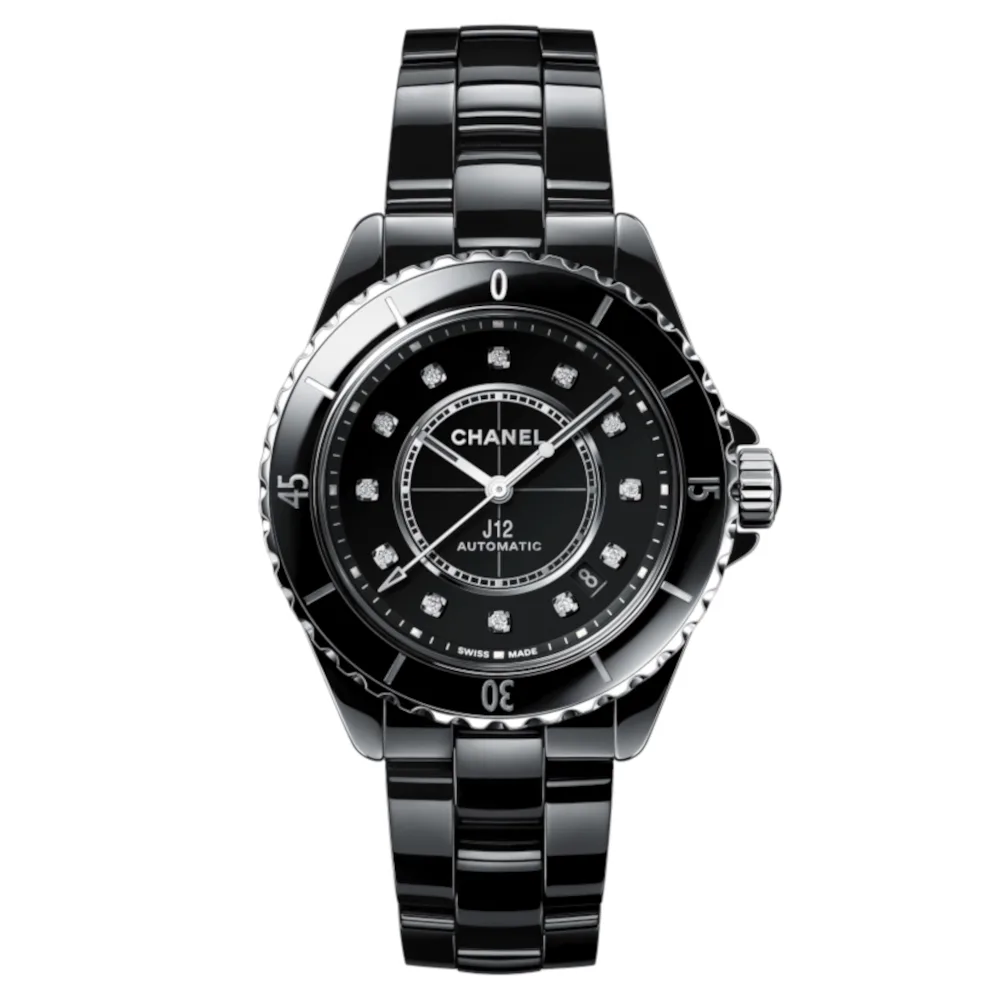 Chanel J12 Automatic Diamond Black Dial Ladies Watch H5702 3 CHANEL J12 Automatic Diamond Black Dial Ladies Watch H5702