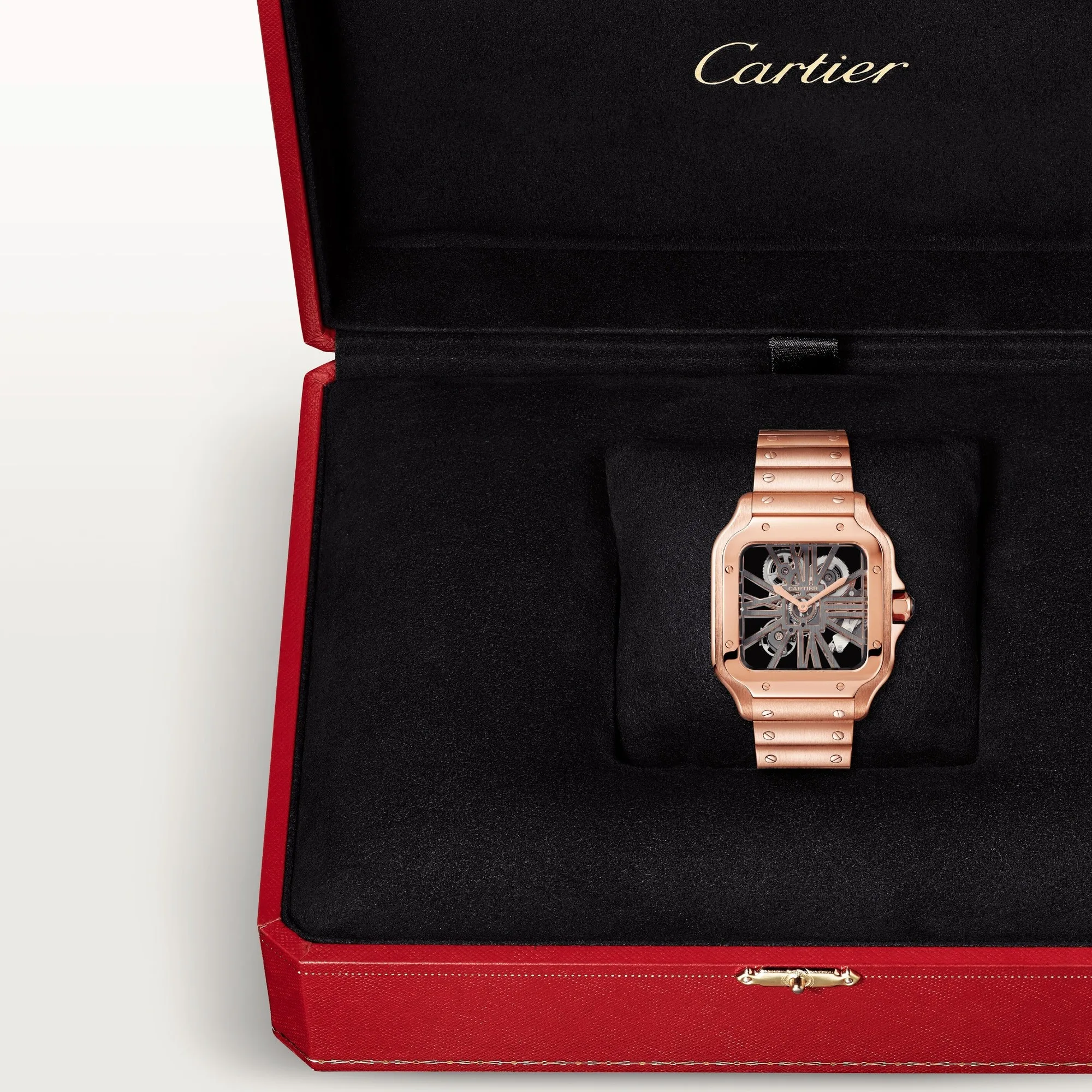 Cartier WHSA0016 Santos Skeleton Men’s Watch