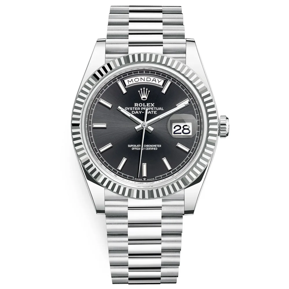 Rolex Day-Date 228236-0003 Black Bright Dial 40mm Platinum Men's Watch 3 Rolex Day-Date 228236-0003 Black Bright Dial 40mm Platinum Men's Watch
