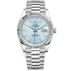 Rolex Day-Date 228236 Blue Diagonal-motif Dial