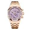 Audemars Piguet 26319OR.AY.1256OR.01 Royal Oak Chronograph 38mm Purple Dial Rose Gold Watch