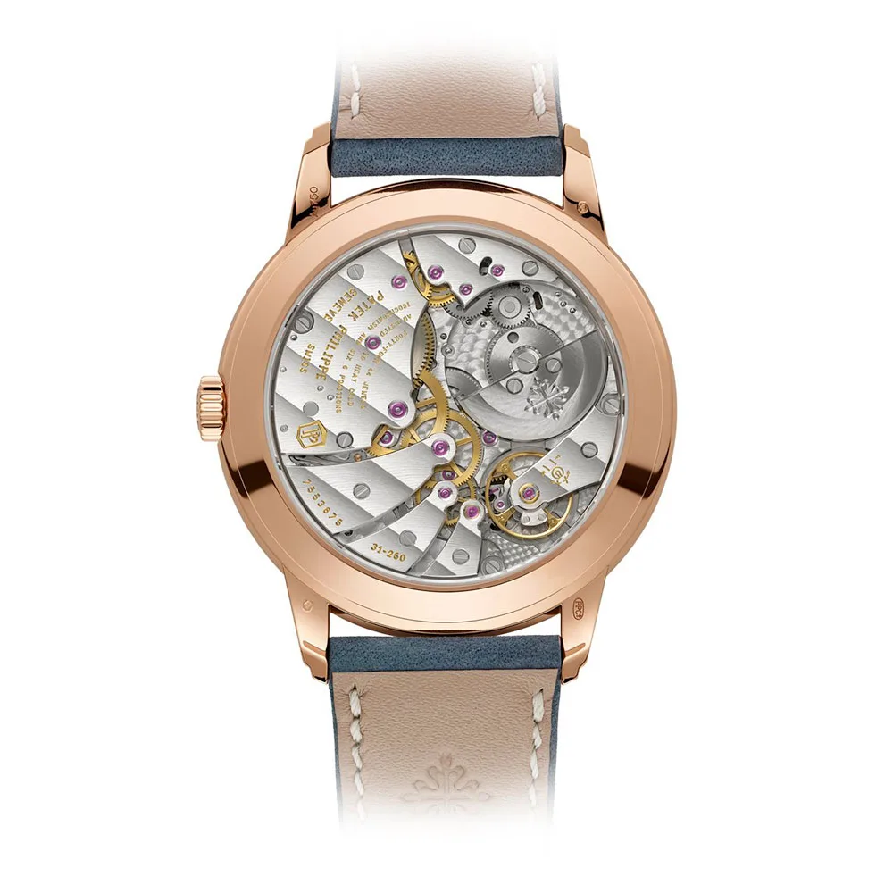 Patek Philippe 5224R-001 Calatrava Travel Time Blue Dial Rose Gold Watch 5 Patek Philippe 5224R-001 Calatrava Travel Time Blue Dial Rose Gold Watch - Image 3