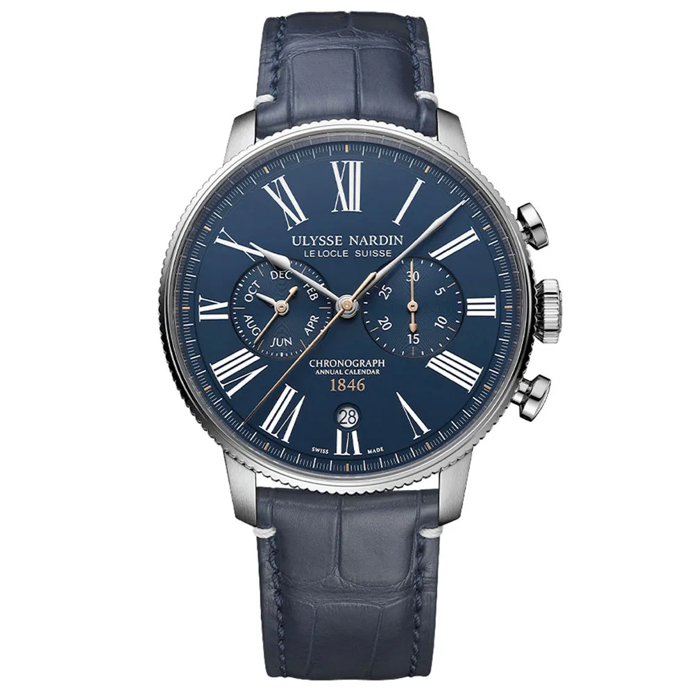 Ulysse Nardin 1533-320le-3a-175/1b Marine Torpilleur Annual Chronograph 44mm Men's Watch 3 Ulysse Nardin 1533-320le-3a-175/1b Marine Torpilleur Annual Chronograph 44mm Men's Watch