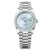 Rolex Day-Date 128396TBR-0003 Ice Blue Baguette Dial 36mm Platinum Midsize Watch 1 Rolex Day-Date 128396TBR-0003 Ice Blue Baguette Dial 36mm Platinum Midsize Watch