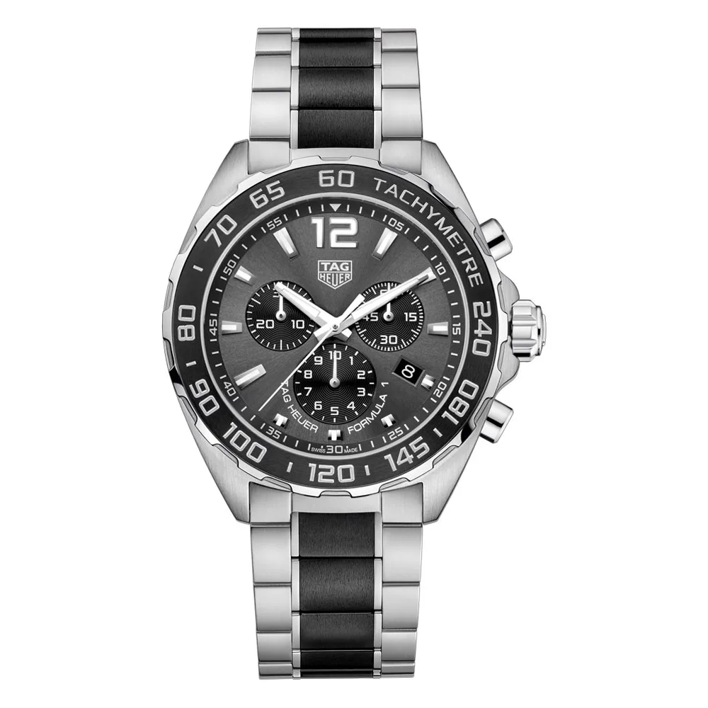 TAG Heuer CAZ1011.BA0843 Formula 1 Chronograph Quartz 43 Stainless Steel Black Dial Watch 3 TAG Heuer CAZ1011.BA0843 Formula 1 Chronograph Quartz 43 Stainless Steel Black Dial Watch