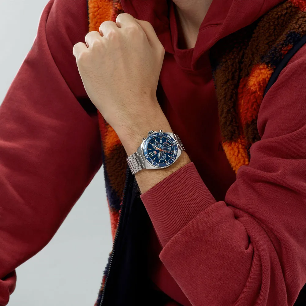 TAG Heuer CAZ1014.BA0842 Formula 1 Chronograph Quartz 43 Stainless Steel Blue Dial Watch 4 TAG Heuer CAZ1014.BA0842 Formula 1 Chronograph Quartz 43 Stainless Steel Blue Dial Watch - Image 2