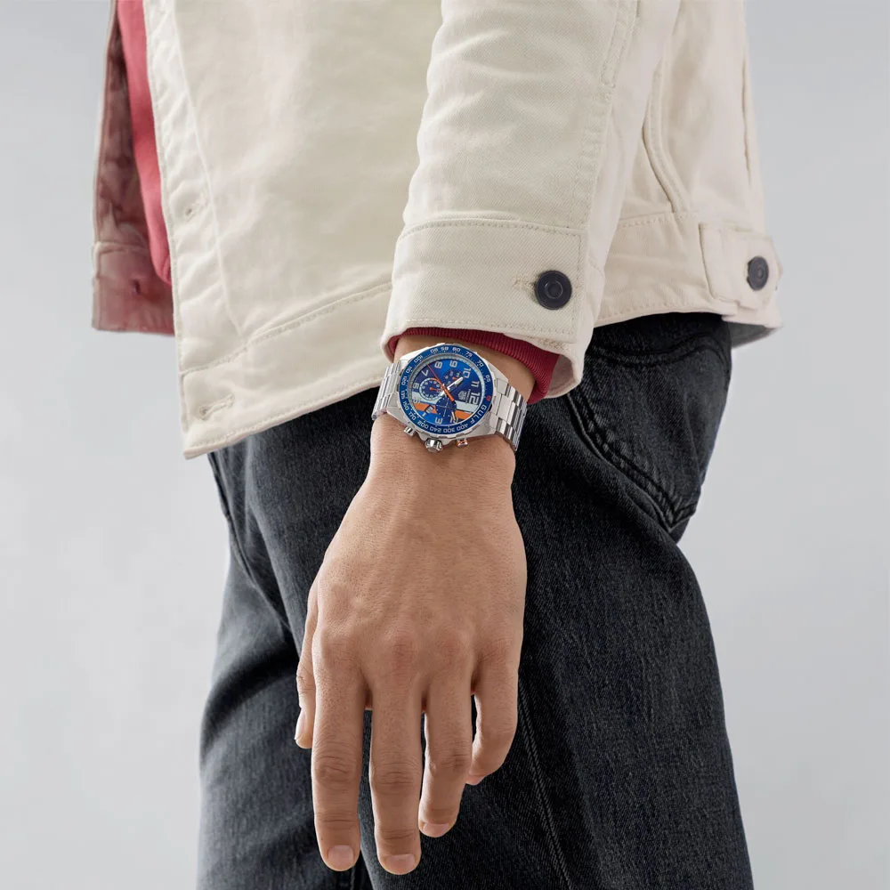 TAG Heuer CAZ101AT.BA0842 Formula 1 Chronograph Quartz Stainless Steel Gulf Blue Dial Watch - Image 3