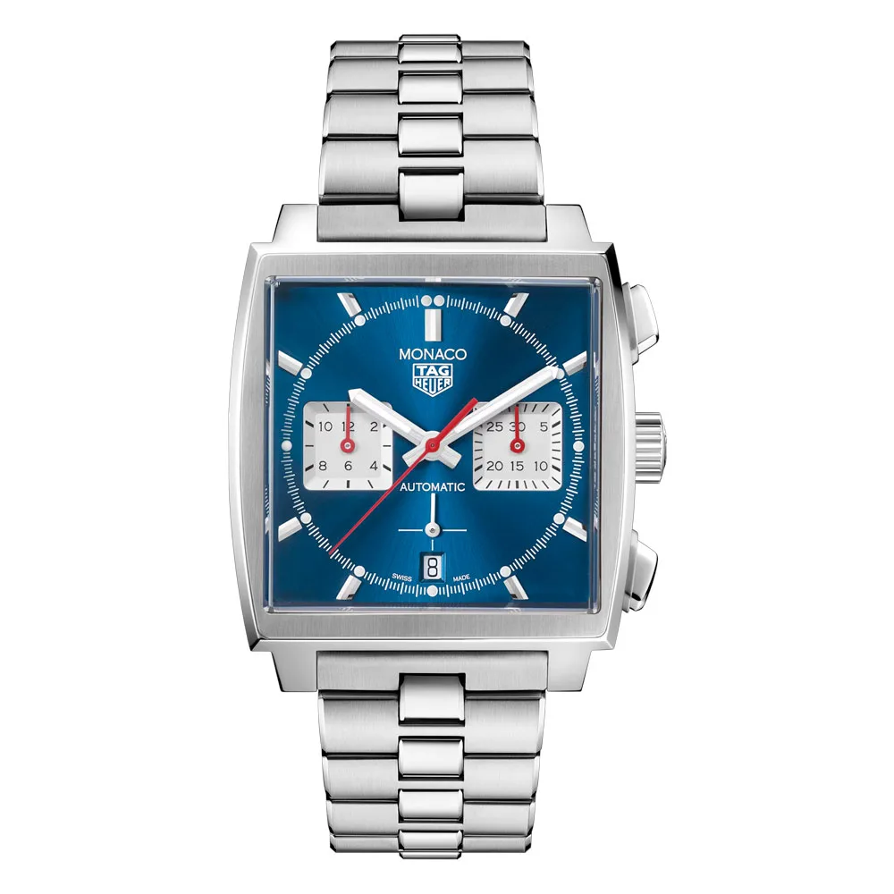 TAG Heuer CBL2111.BA0644 Monaco Calibre Heuer 02 Stainless Steel Blue Dial Watch 3 TAG Heuer CBL2111.BA0644 Monaco Calibre Heuer 02 Stainless Steel Blue Dial Watch