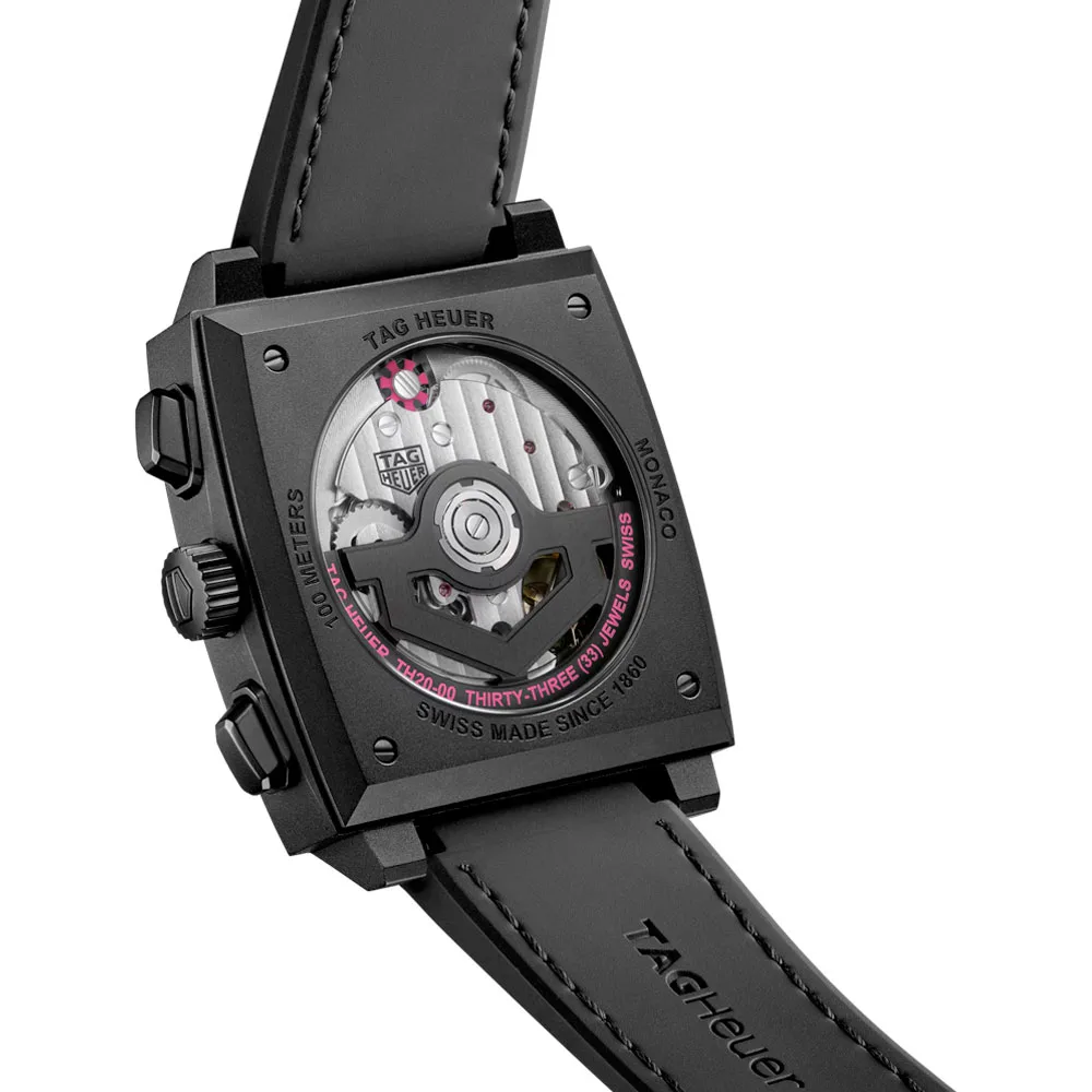 TAG Heuer CBL218B.FT6236 Monaco Calibre Heuer 02 Titanium DLC Skeleton - Pink Dial Watch 5 TAG Heuer CBL218B.FT6236 Monaco Calibre Heuer 02 Titanium DLC Skeleton - Pink Dial Watch - Image 3
