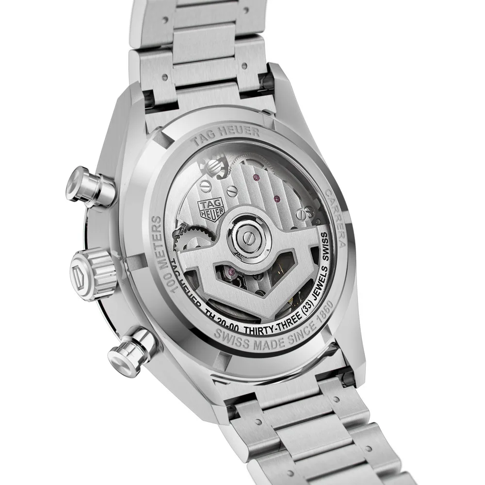 TAG Heuer CBN2010.BA0642 Carrera Calibre Heuer 02 42 Stainless Steel Black Dial Watch 4 TAG Heuer CBN2010.BA0642 Carrera Calibre Heuer 02 42 Stainless Steel Black Dial Watch - Image 2