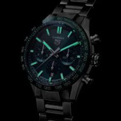 TAG Heuer CBN2A1N.BA0643 Carrera Calibre Heuer 02 44 Stainless Steel Green Dial Watch - Image 3