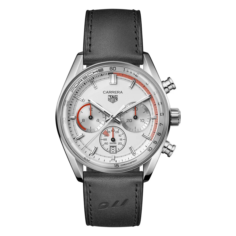 TAG Heuer CBS2011.FC6529 Carrera Chronosprint Glass Box 42 Stainless Steel Porsche 2023 Silver Dial Watch 3 TAG Heuer CBS2011.FC6529 Carrera Chronosprint Glass Box 42 Stainless Steel Porsche 2023 Silver Dial Watch