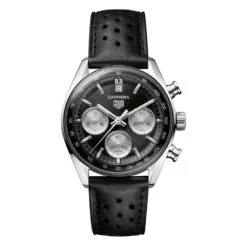TAG Heuer CBS2210.FC6534 Carrera Chronograph Glass Box Stainless Steel Black Dial Watch