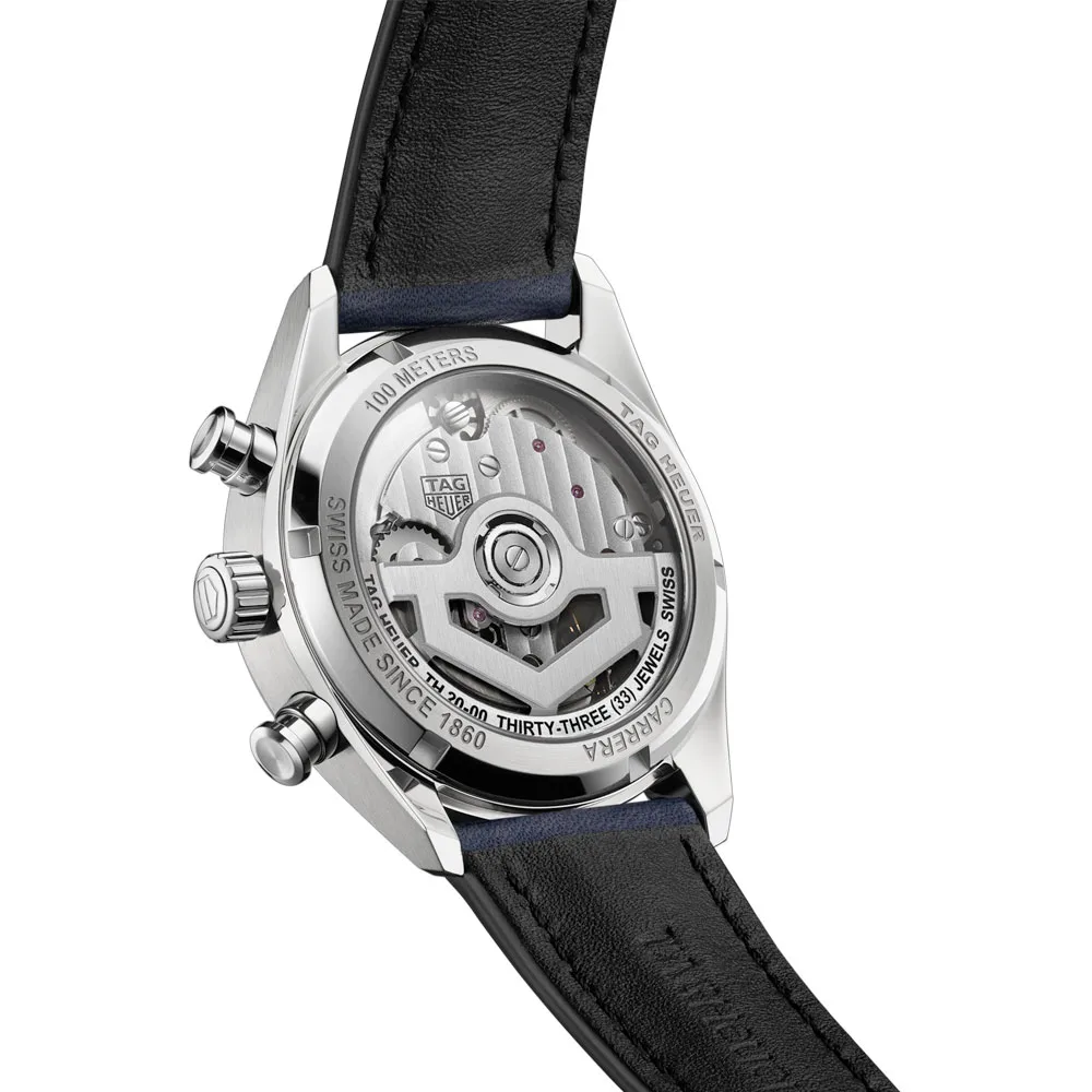 TAG Heuer CBS2212.FC6535 Carrera Chronograph Glass Box Stainless Steel Blue Dial Watch 4 TAG Heuer CBS2212.FC6535 Carrera Chronograph Glass Box Stainless Steel Blue Dial Watch - Image 2