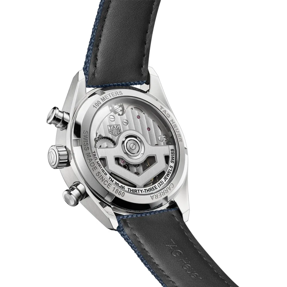 TAG Heuer CBS2213.FN6002 Carrera Skipper Glass Box Stainless Steel Blue Dial Watch 4 TAG Heuer CBS2213.FN6002 Carrera Skipper Glass Box Stainless Steel Blue Dial Watch - Image 2