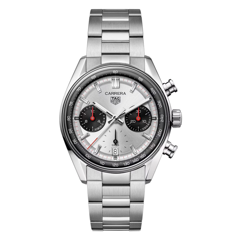TAG Heuer CBS2216.BA0041 Carrera Chronograph Glass Box Stainless Steel Panda Silver Dial Watch 3 TAG Heuer CBS2216.BA0041 Carrera Chronograph Glass Box Stainless Steel Panda Silver Dial Watch