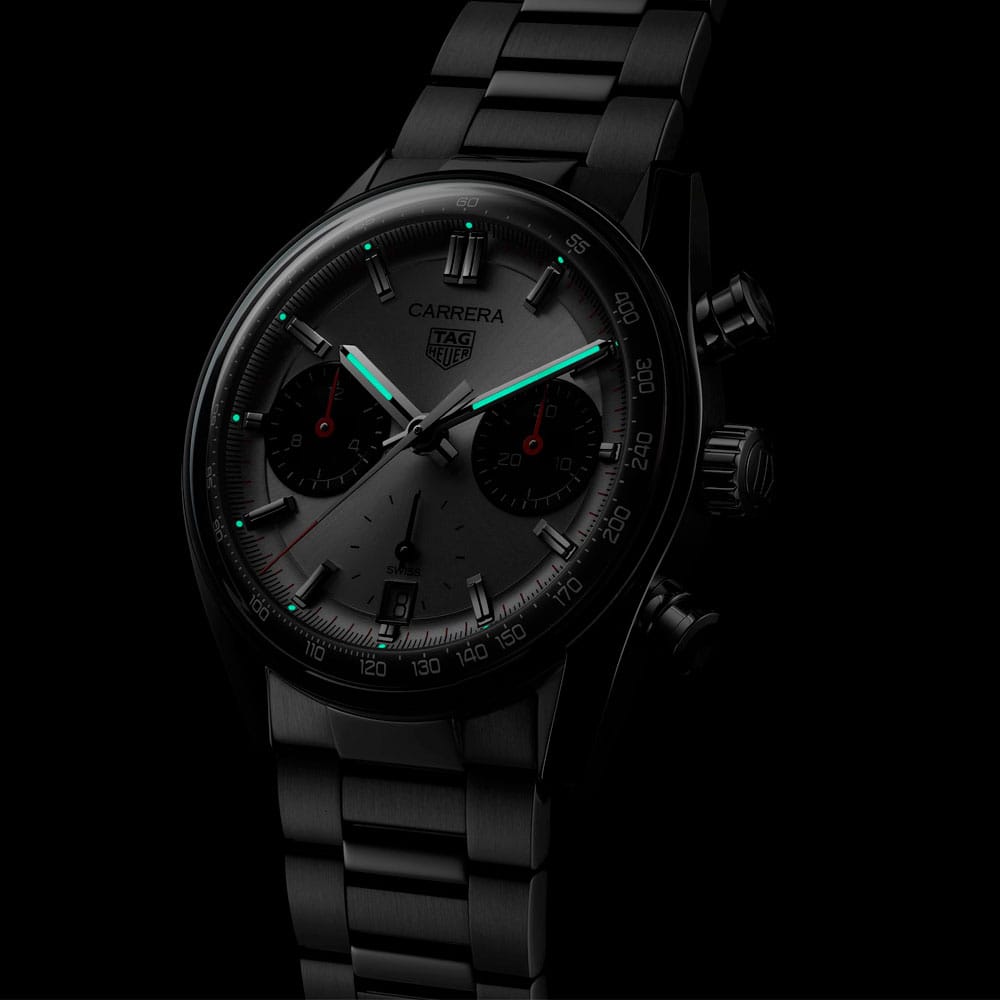 TAG Heuer CBS2216.BA0041 Carrera Chronograph Glass Box Stainless Steel Panda Silver Dial Watch 5 TAG Heuer CBS2216.BA0041 Carrera Chronograph Glass Box Stainless Steel Panda Silver Dial Watch - Image 3