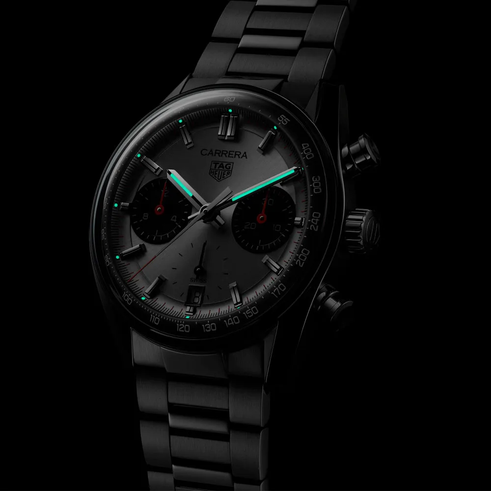 TAG Heuer CBS2216.BA0041 Carrera Chronograph Glass Box Stainless Steel Panda Silver Dial Watch 5 TAG Heuer CBS2216.BA0041 Carrera Chronograph Glass Box Stainless Steel Panda Silver Dial Watch - Image 3
